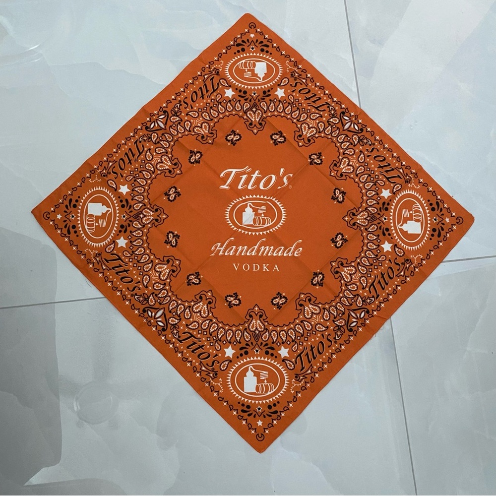 Tito’s vodka bandana scarf handkerchief